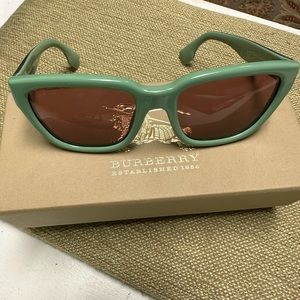 Burberry glasses mint green